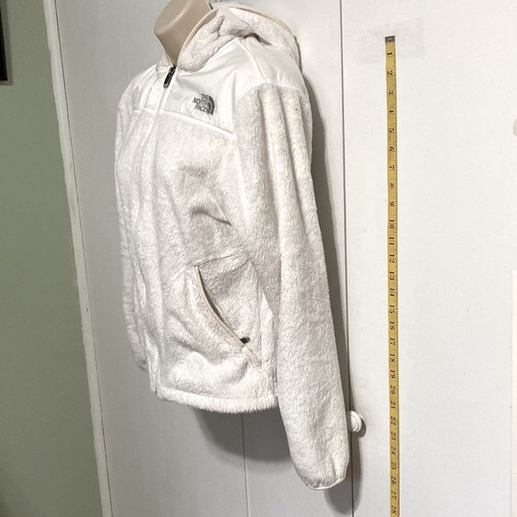 The North Face High Loft Polar Fleece Hooded Jacket White Trim Womens Medium - Picture 5 of 13